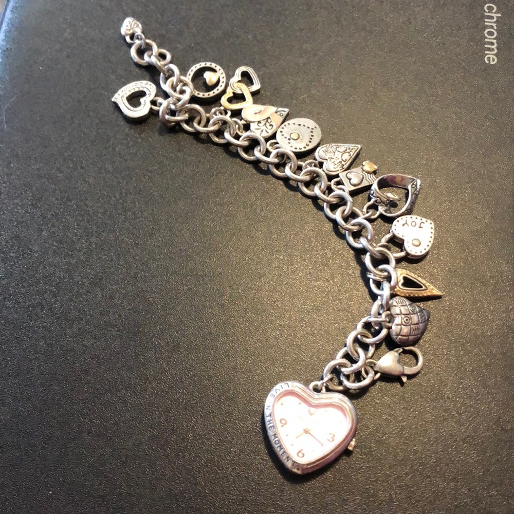 Brighton Watch & Charm Bracelet, Power of Pink
